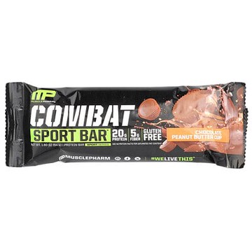 MusclePharm, Combat Sport Bar™，巧克力花生醬杯，1.90 盎司（54 克）