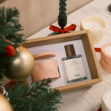 【Apia】🧑‍🎄 ✨ 微光收藏家 | 香氛蠟燭50g&空間噴霧50ml 禮盒｜交換禮物｜自選香味｜聖誕限定｜聖誕禮物