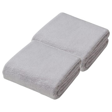 CB JAPAN 泡泡糖 超柔系列超細纖維3倍吸水毛巾  2個  典雅灰