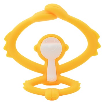 mombella 抱抱猴固齒器 食用級矽膠 耐熱-40°C~+200°C 適用年齡：3個月以上  28.8g  黃色  1個