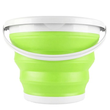 摺疊款可手提伸縮水桶 大  1個  綠色
