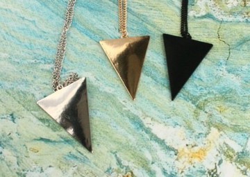 【JP.美日韓】歐美合金手工制作三角形 幾乎圖形長款項鏈男女