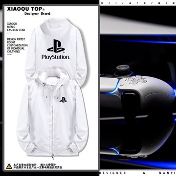 索尼ps5游戲機PlayStation 5游戲愛好者電競迷沖鋒衣夾克外套百搭