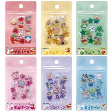 小禮堂 蠟筆小新 PVC立體水鑽貼紙組 (角色款) 小愛 阿梅 園長先生 蜜琪席林