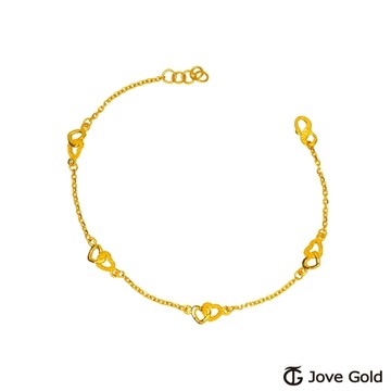 Jove gold漾金飾 淡淡心動黃金手鍊