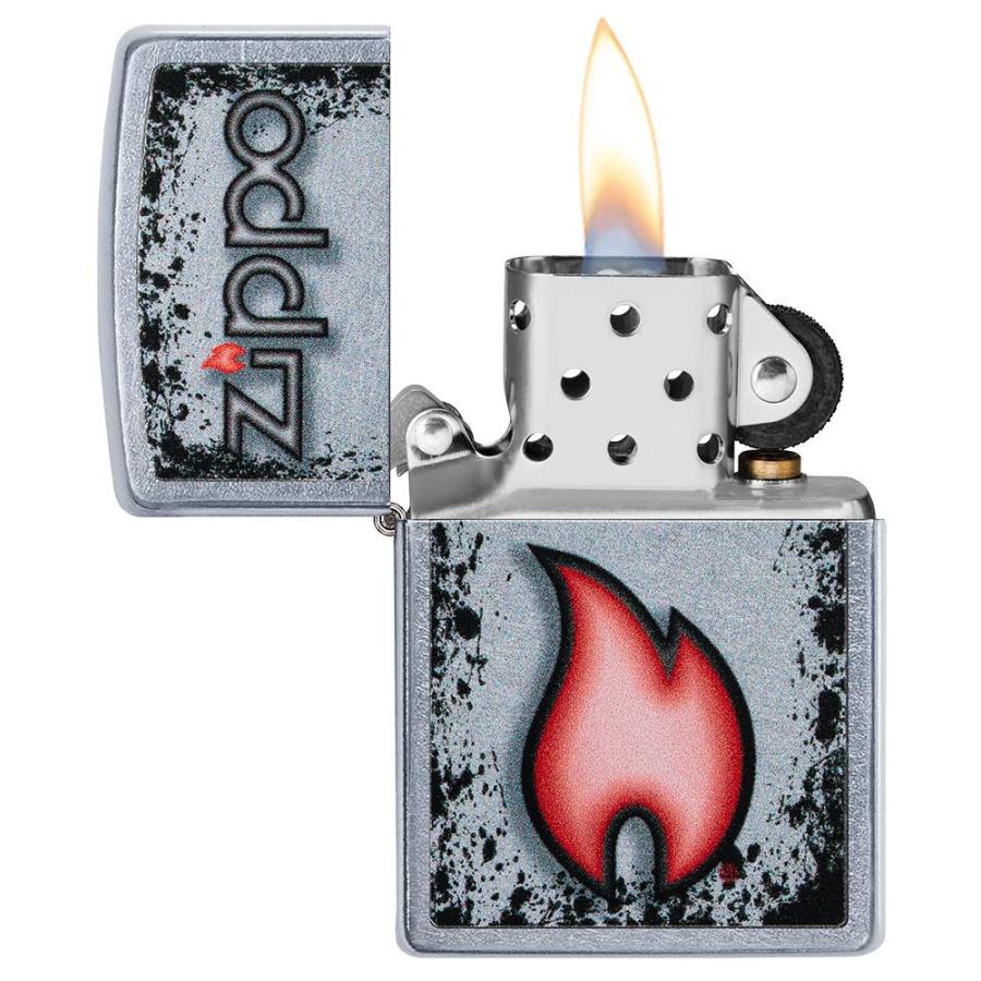 zippo ジッポー オイルライター アメリカ加工 Flame Design