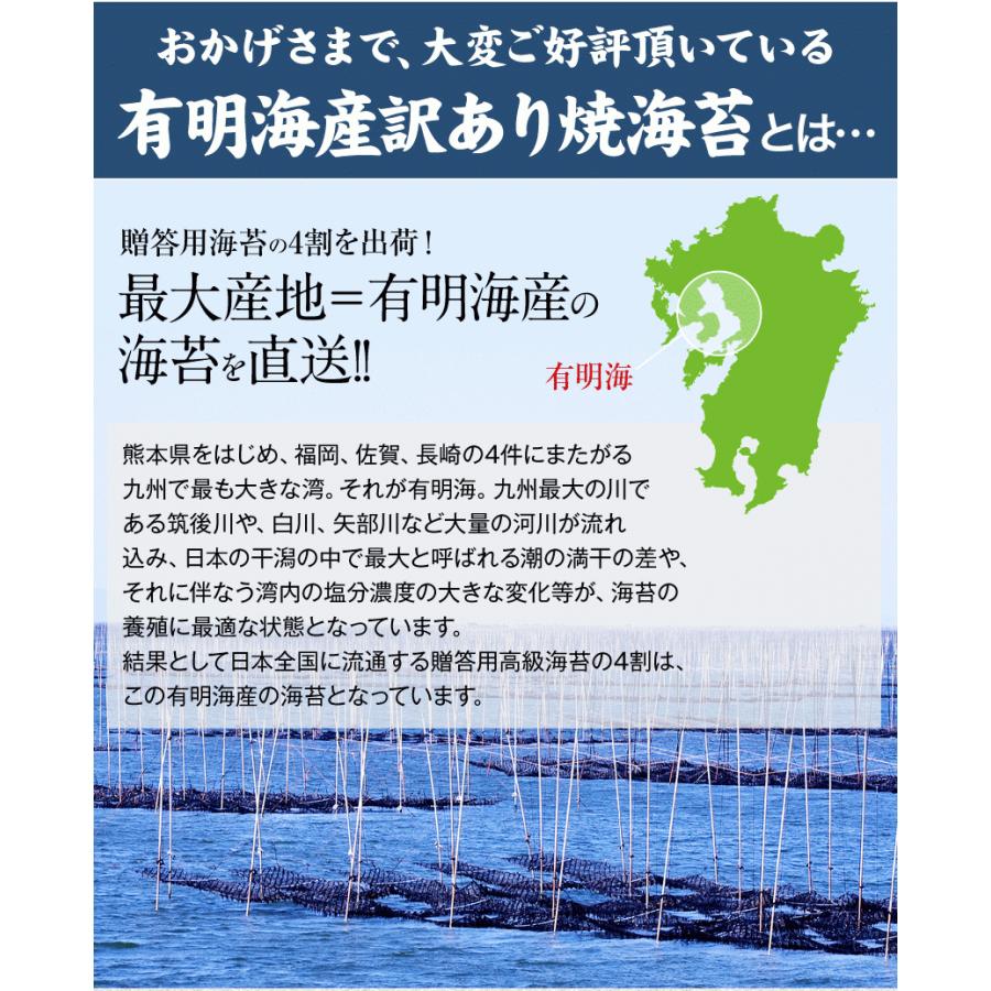 海苔 訳あり 焼き海苔 送料無料 全型40枚入り 生活応援 有明海産 有明海産 お徳用 3-7業日以内に出荷(土日祝除)