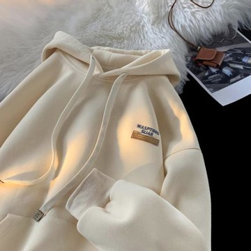 連帽衛衣男美式復古oversize上衣春秋潮流寬松重磅外套青少年男裝