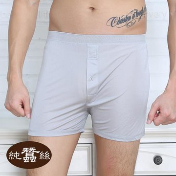 【岱妮蠶絲】純蠶絲42針70G男高腰四角褲-深灰(MMA8A101)