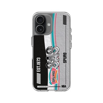 iPhone 17 Clear Case（相機按鈕） 透明 - NBA - 復古球員卡-聖安東尼奧馬刺 San Antonio Spurs - Vintage Card