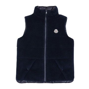 Moncler Enfant Kids 海軍藍羊羔毛背心