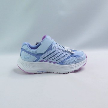 SKECHERS 319058LBLU 中大童 運動鞋 買鞋送襪 魔鬼氈 網布 粉藍【iSport愛運動】