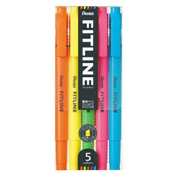 【史代新文具】飛龍牌Pentel SLW11 雙頭 螢光筆 5色組