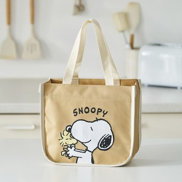 【史努比】輕巧手提保溫袋 史努比(卡其)