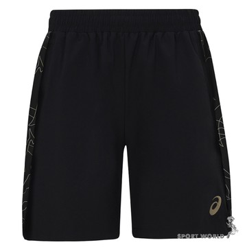 Asics 亞瑟士 短褲 男裝 拉鍊口袋 黑【運動世界】2031F209-001