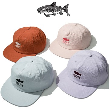 JKS AGILITY CA5 SEERSUCKER 6 PANEL CAP 魚影刺繡 泡泡紗 六分割帽 (四色)