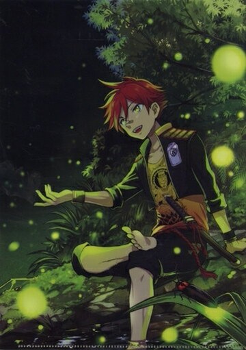 愛染國俊燈結展繪蘿卜泥插圖A4文件夾刀劍亂舞-ONLINE-現世遠徵都結燈結展