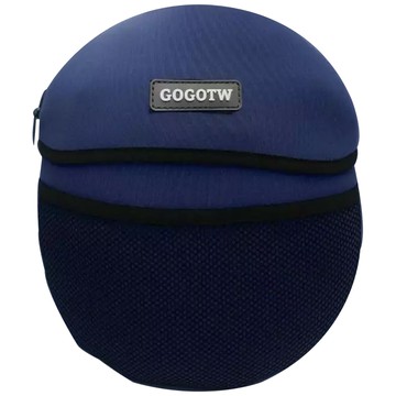 GOGOTW 10倍大 增厚款巧納袋 250g 深藍色  多層收納空間  拉鍊安全設計  22 x 25cm + 厚度3.5mm  1個