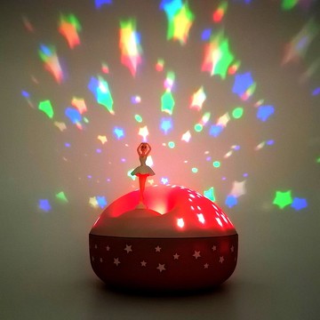 Trousselier - Ballerina 芭蕾舞女孩星星自轉投影燈