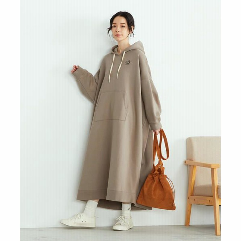 Comme Ca Ism コムサイズム ビッグパーカ ワンピース チャコール F 通販 Lineポイント最大1 0 Get Lineショッピング