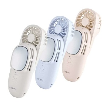 imami 凍感美姬 霸王級製冷2合1冰敷手持風扇(雲朵白/霧海藍/焦糖奶茶) imami 凍感美姬 霸王級製冷2合1冰敷手持風扇(霧海藍)