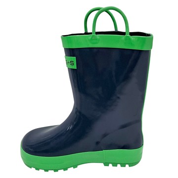 兒童提把雨鞋 13T  巴黎藍