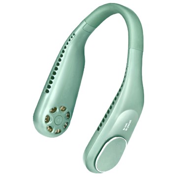 Kinyo 無葉渦輪隨行頸掛扇  UF373G  綠色