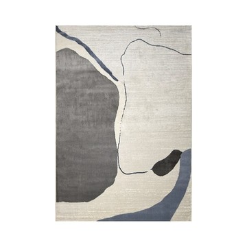 凱瑞地毯-160x230cm (客廳地毯 大地毯 短毛地毯 吸音 抗汙 防潑水 現代風 抽象風) 無