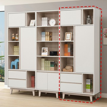 2.6尺書櫃 置物櫃 收納櫃【169A7044】Leader傢居館169-DN-7044