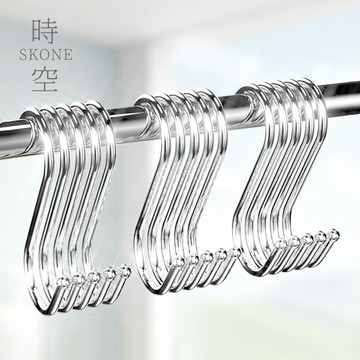 不鏽鋼S型掛勾 S型掛勾 廚房 衣帽掛鉤 不鏽鋼掛勾【時空優品】S掛勾 S勾 S掛鉤 鐵鉤 掛鉤 掛勾 金屬掛勾 S型掛
