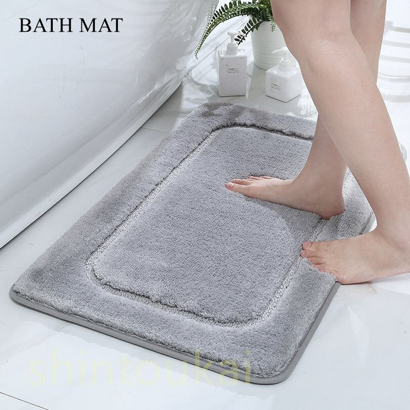 バスマット ふわふわ 柔らかい 大判 玄関マット 浴室 洗面所 トイレ用 足ふきマット 無地 シンプル オシャレ 滑り止め 吸水マット 洗える キッチン マット 通販 Lineポイント最大0 5 Get Lineショッピング