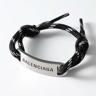 国内発送【BALENCIAGA】ロゴ入りブレスレット 人気【BALENCIAGA】BB ICON ロゴ アイコン ブレスレット