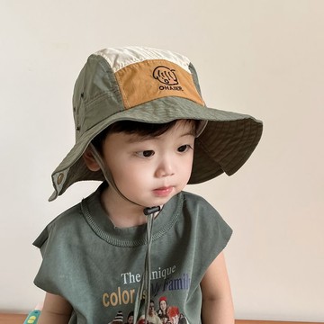 🚀兒童 露營帽 遮陽帽 防曬帽 抗UV 透氣 漁夫帽 側扣 翻摺 可調節抽繩 透氣 遮陽必備