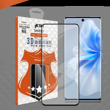 vxtra全膠貼合 vivo v30/v30 pro 5g 3d滿版疏水疏油9h鋼化頂級玻璃膜