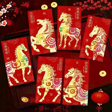 🔥臺灣出🔥2026馬年新款紅包創意春節磨砂利是封卡通生肖通用過新年壓歲包袋