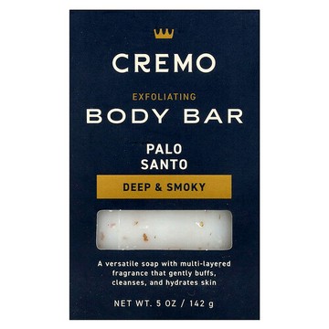 Cremo, 去角質磨砂沐浴皁，祕魯聖木質香味，5 盎司（142 克）
