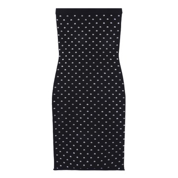 alexanderwang 彈力水晶徽標裝飾平口洋裝