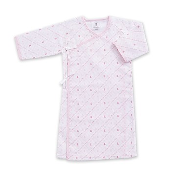 奇哥 - 新經典紗布長袍(兩色選擇)-淺粉色