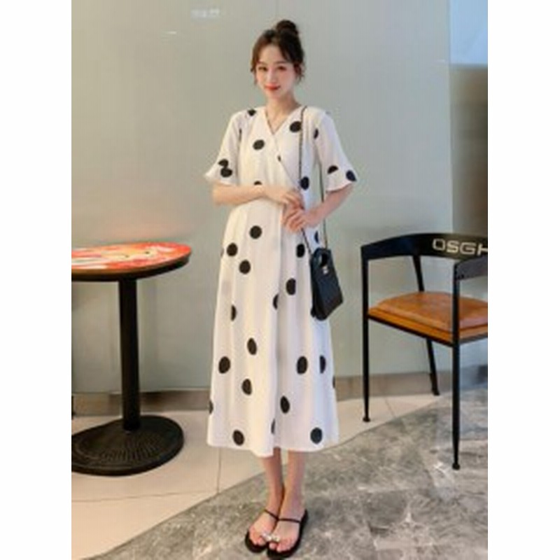 水玉柄 膝下丈 ワンピース 体型カバー ゆったり ビッグサイズ マタニティウエア 妊婦レディース レース 夏服 上着 ナチュラル リ 通販 Lineポイント最大1 0 Get Lineショッピング