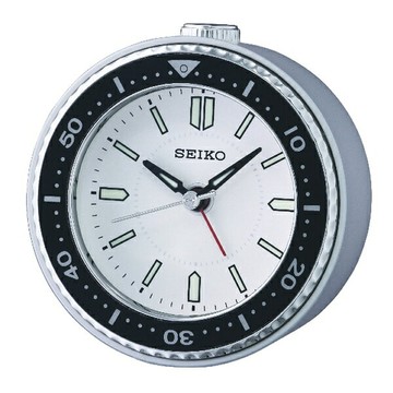seiko SK037 精工鐘 (QHE184J) 白水鬼滑動式鬧鐘 / 9.5*4.5cm｜樂天領券現折★全館特惠中★指定刷卡回饋10%