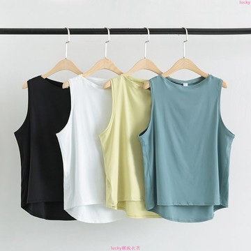 🌟新店優惠🌟瑜伽服女寬松健身背心無袖罩衫外穿運動上衣跑步夏薄