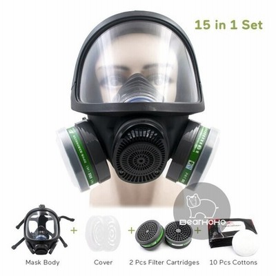シリコーンガスマスク防曇フルスクリーンレンズフルフェイスガスマスク防塵マスクダブルフィルターボックスrd40汎用型キャニスターinterfac 通販 Lineポイント最大get Lineショッピング
