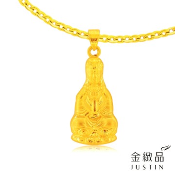 金緻品 黃金墜子 吉祥觀音 0.73錢