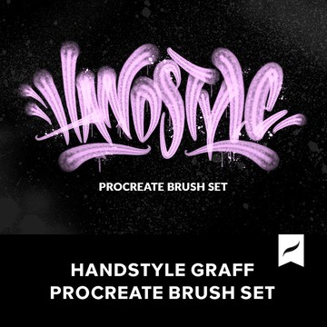 Procreate筆刷 | 42款潮流塗鴉噴塗效果iPad Procreate繪畫筆刷素材