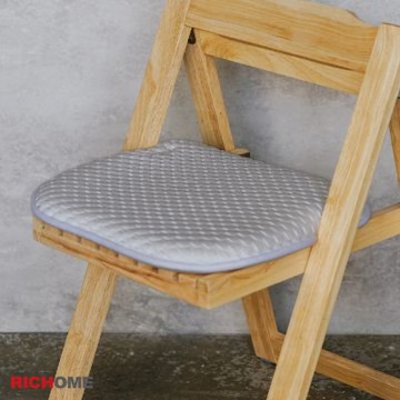 【RICHOME】涼感豆豆記憶乳膠防滑坐墊(4入)W43xD38xH4.3CM