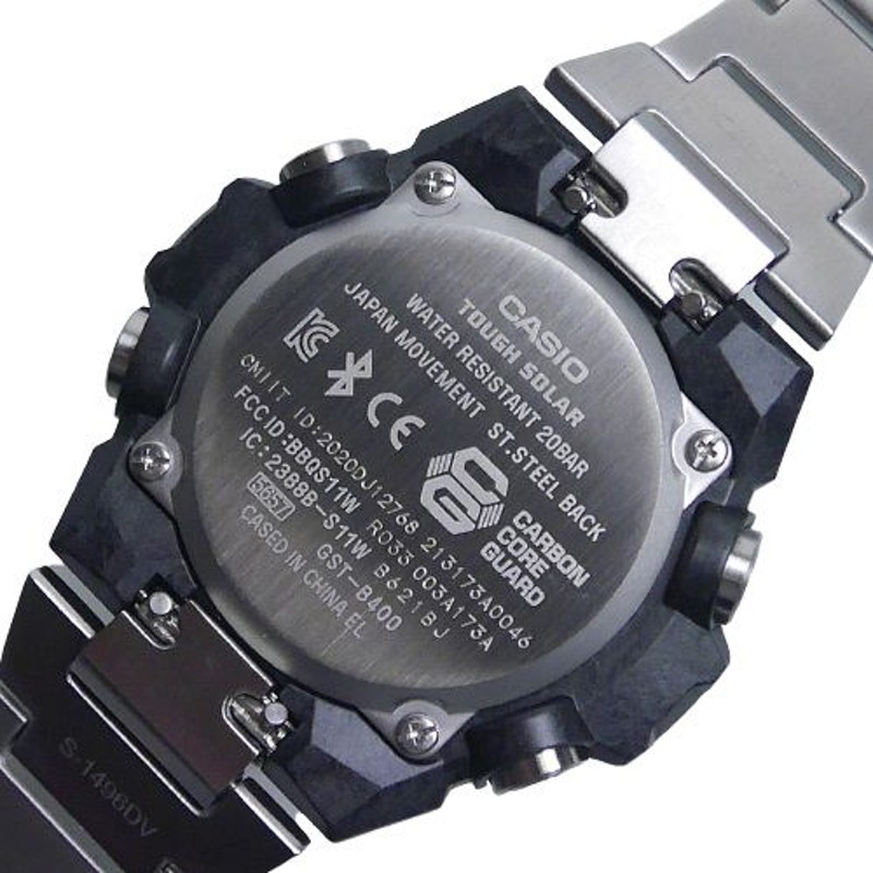 カシオGショックＧスチール ソーラー腕時計 GST-B400XD-1A2JF