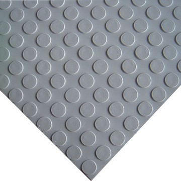 小銅錢裁切地墊/走道墊 灰色 寬3尺