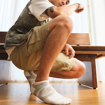 【FOOTER】環形360度減壓船短襪(男-T100L/XL)