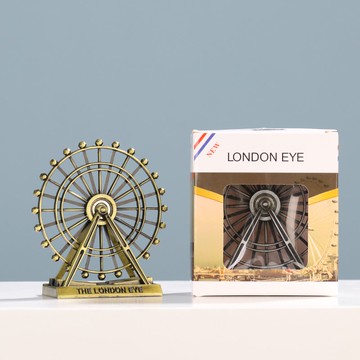 北歐風創意小號摩天輪擺件旋轉模型家居客廳房間電視柜酒柜裝飾品