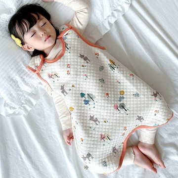 空調服嬰幼兒童純棉護肚圍兜睡袋護肚臍肚子防著涼寶寶睡覺踢被鑫弘-萌寶童裝可開發票